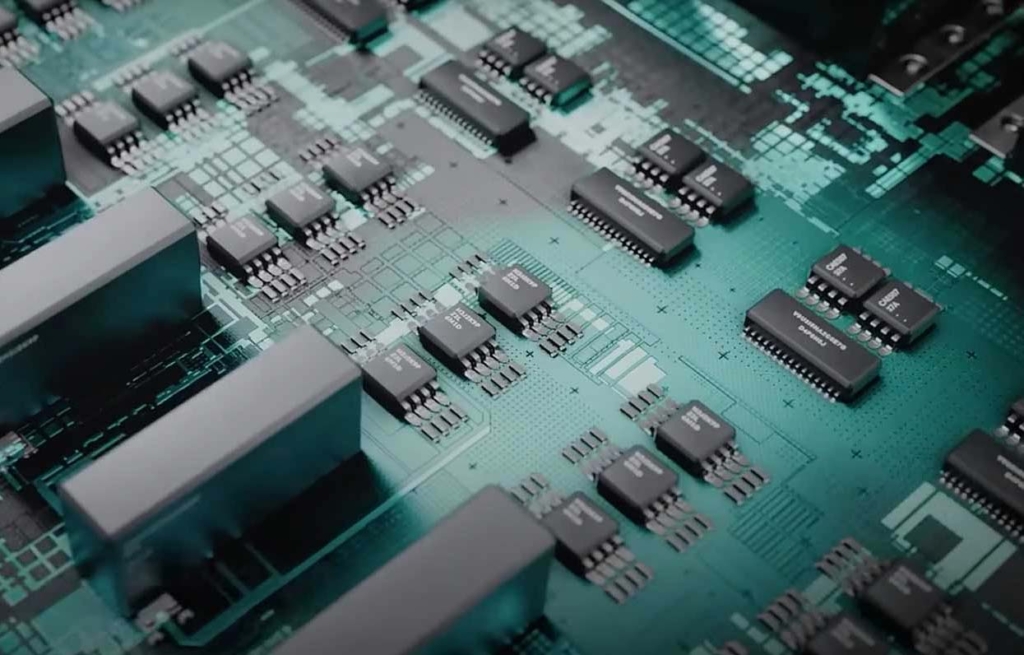 Närbild på kretskort